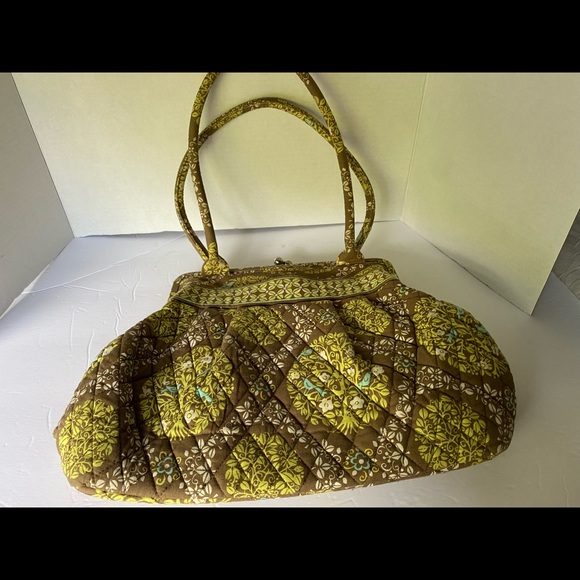 VERA BRADLEY Satchel/Tote/Shoulder Purse Pattern: SITTIN' IN A TREE 
Kiss Lock - Picture 9 of 10